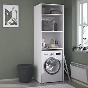 Meuble machine à laver Wash l.80 x H. 203 x P. 60 cm