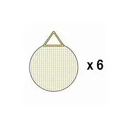 Attache gommée 35 mm Le Crochet X vendue par 6 pièces