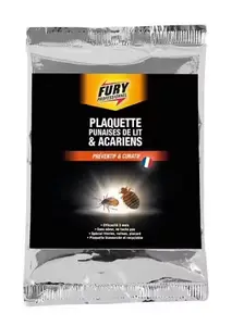 Plaquette anti punaises de lit et acariens action jusqu’à 3 mois