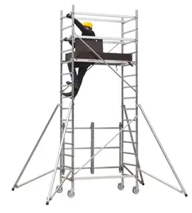 Echafaudage aluminium pliant hauteur travail 2,70 mètres