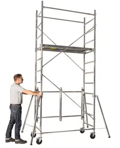 Réhausse aluminium pliant pour échafaudage H. 4m50
