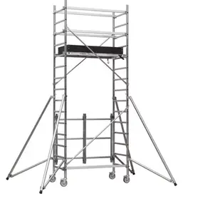 Echafaudage aluminium pliant hauteur travail 5 mètres