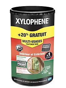 Traitement bois multi-usages intérieur et extérieur Xylophène 5L +20% gratuit