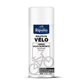 Vernis aérosol multi-supports solution vélo Ripolin incolore brillant 400ml