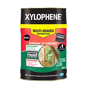 Traitement bois insecticide, fongicide anti termites et xylophages Xylophène Evo+ 20 L