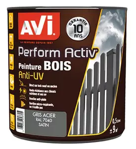 Bois satin avi ol5 gris acier gris acier 0,5 l