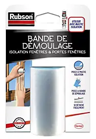 Bande de démoulage pour mastic Rubson coloris transparent 25 m