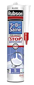 Mastic Sanit salle de bain Rubson blanc 280ml