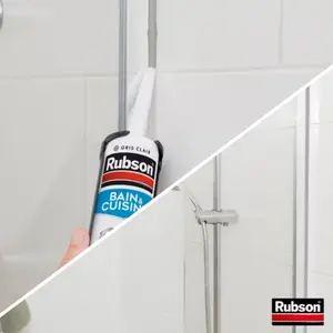 Mastic bain & cuisine, joint silicone multi-matériaux, couleur béton 280 ml