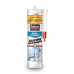 Mastic bain et cuisine Rubson blanc 310ml