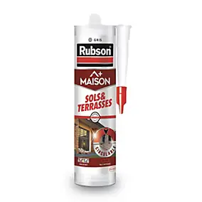Mastic silicone gris sols et terrasses - cartouche de 280 ml Rubson
