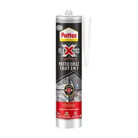 Mastic colle Pattex Flextec gris 389g