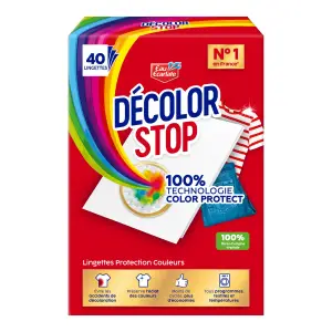 DECOLOR STOP Lingettes anti-décoloration 40 lingettes