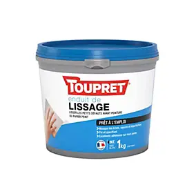Enduit de lissage prêt à l'emploi Toupret 1kg