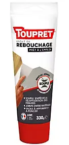Enduit de rebouchage souple blanc Toupret 330g