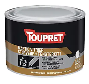Mastic vitrier blanc Toupret pot 0,5 kg