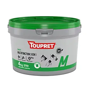 Enduit 3 en 1 multifonction en pate 4Kg Toupret