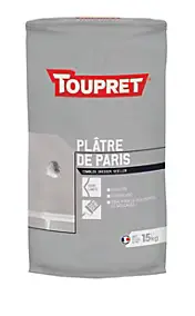 Plâtre de Paris super fin 15 kg Toupret