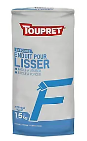 Enduit de lissage pour finition en poudre Toupret 15kg
