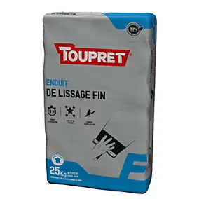 Enduit de finition pour lisser en poudre Toupret 25 kg