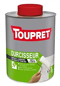 Enduit de traitement durcisseur de mur intérieur et extérieur transparent 1 L Toupret