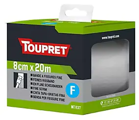 Bande à fissure fine 8cm X 20m Toupret