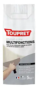 Enduit colle multifonctions en poudre sac 5 Kg Toupret