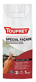 Enduit tous travaux spécial façade en poudre Toupret 5kg