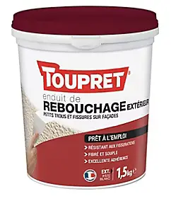 Enduit de rebouchage en pâte souple Toupret 1,5kg