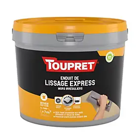 Enduit de lissage express mur irrégulier Toupert 7L