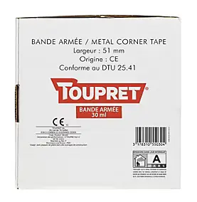 Bande à joint armée 5cm x 30m Toupret