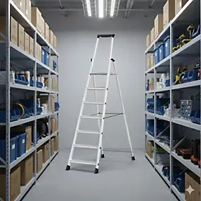 Escabeau pro ARTUB en aluminium 7 marches – Hauteur de travail 3,41 m
