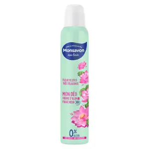 MONSAVON Déodorant spray fleur de lotus très relaxante anti traces anti irritations 200ml