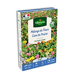 Graines mélange de fleurs coin de prairie Vilmorin 7m²