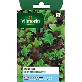Graines de mesclun variété "Doux sans roquette" Vilmorin semis de janvier à juillet