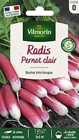 Graines de radis variété "Pernot" Vilmorin semis de janvier à septembre