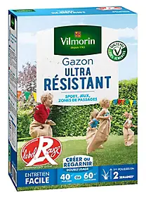 Gazon ultra résistant pour zones de passage Vilmorin 1 kg