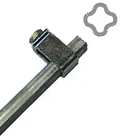 Piquet de terre 1.5 m D.1,5cm acier gris