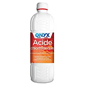 Acide chlorhydrique pour métal, carrelage, canalisations Onyx bricolage 1 L