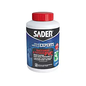 Colle Sader pour Raccords et Tuyaux en PVC 250 ml avec pinceau applicateur