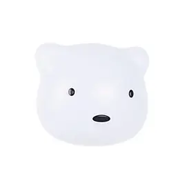 Veilleuse LED Ourson 1,5W IP20 l. 4 x H.8,5 cm blanc froid à blanc chaud tactile USB Corep blan