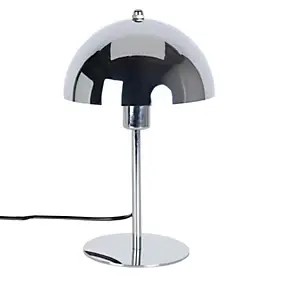 Lampe à poser Icone E14 IP20 15W ∅18,5 x H.30cm Corep argent