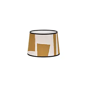 Abat-jour conique Storen tissu formes géométriques Ø20cm Corep