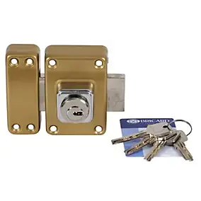 Verrou double entrée ø26 mm L. 45mm Bricard