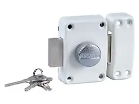 Verrou Alpha bouton 45mm blanc Bricard