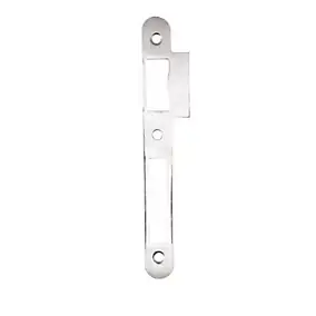 Gâche plate 20/10 2 empennages par serrure encastrée aluminium Bricard
