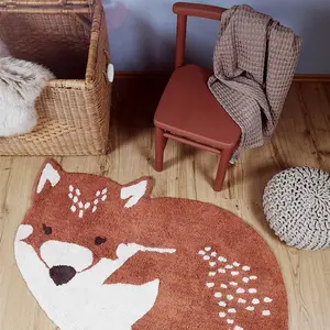 Tapis lavable loup Little Wolf (70 x 110 cm)