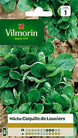 Graines de mâche variété "Coquille de Louviers" Vilmorin semis d'août à octobre
