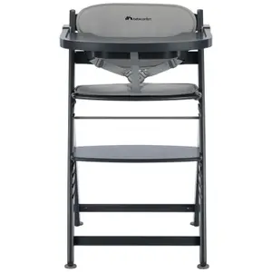 Chaise haute évolutive Timba 2 avec coussin Mineral Graphite