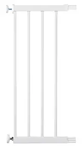 Extension barrière de sécurité en métal blanc Easy Close 28 cm